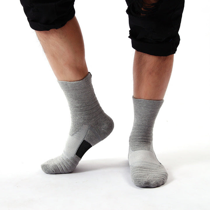 Men's Tactical Crew Socks, Thick Cushioned Moisture Wicking