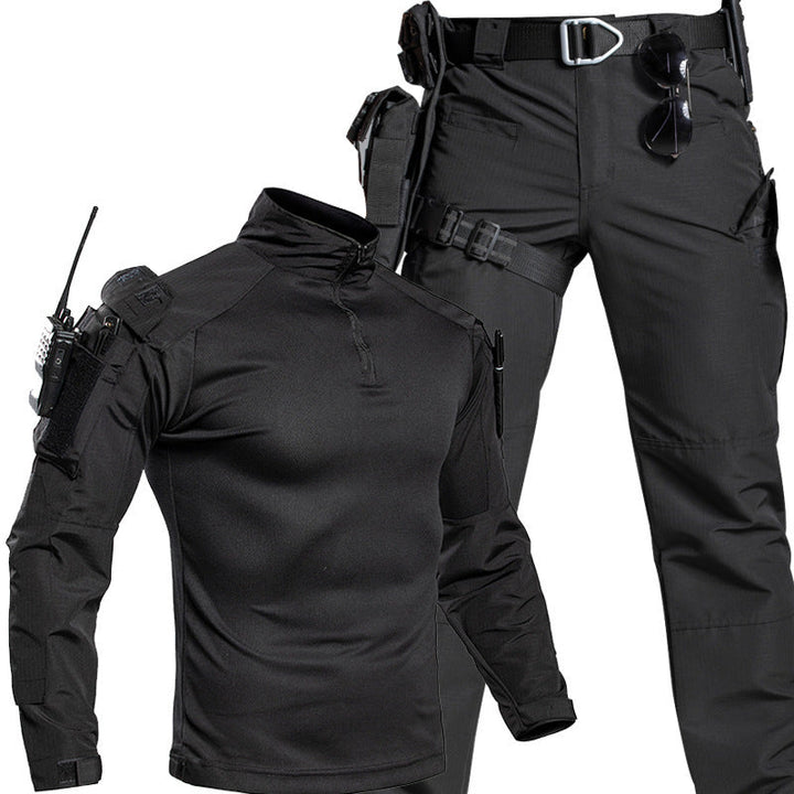 Men's Tactical Combat Shirt & Trousers Set – Waterproof Outdoor Utility Uniform