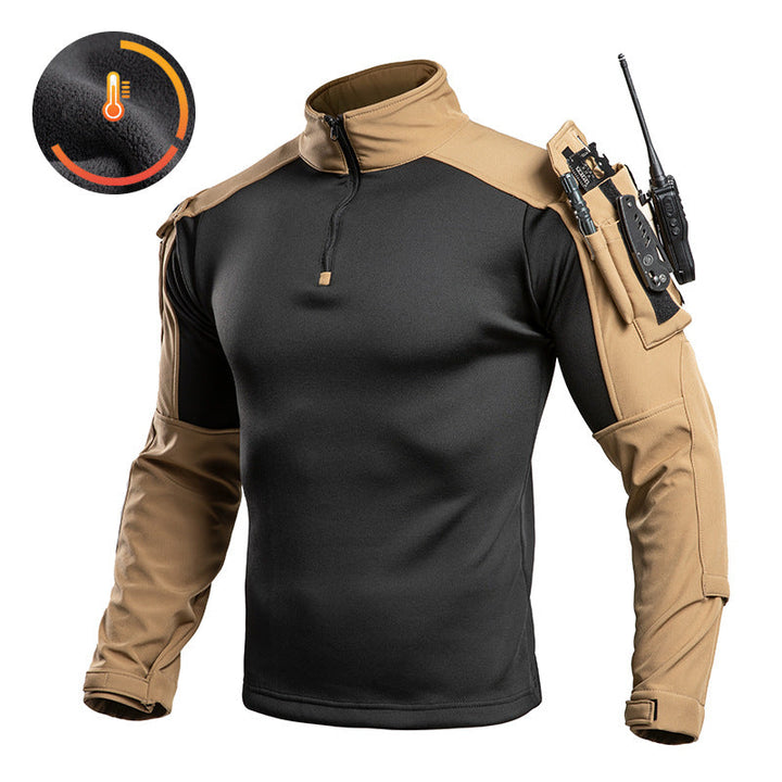 TWS RangeFlex Men’s Tactical Softshell Quarter-Zip Fleece Pullover