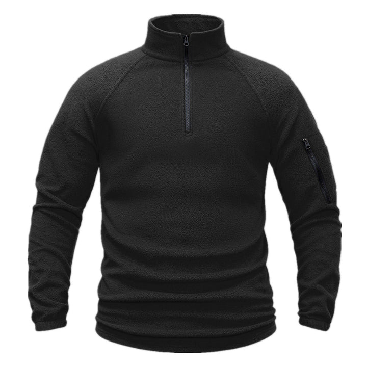 TWS Men’s Half-Zip Fleece Pullover with Sleeve Pocket