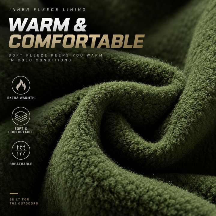 TWS StormGuard Men’s Tactical Softshell Fleece-lined Jacket & Pants Set for Winter