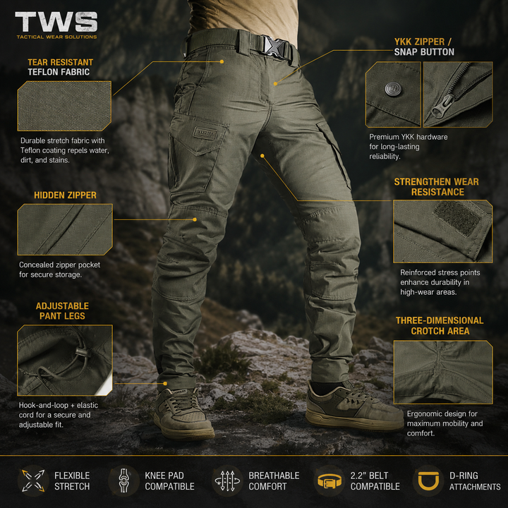 TWS Phantom Operator Tactical Trousers Ranger Green