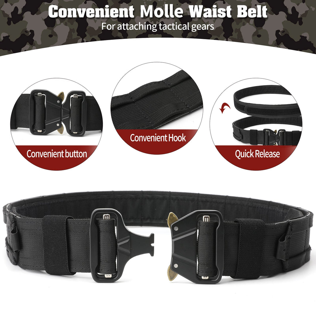 TWS 7 in 1 Quick Release Tactical Duty Belt