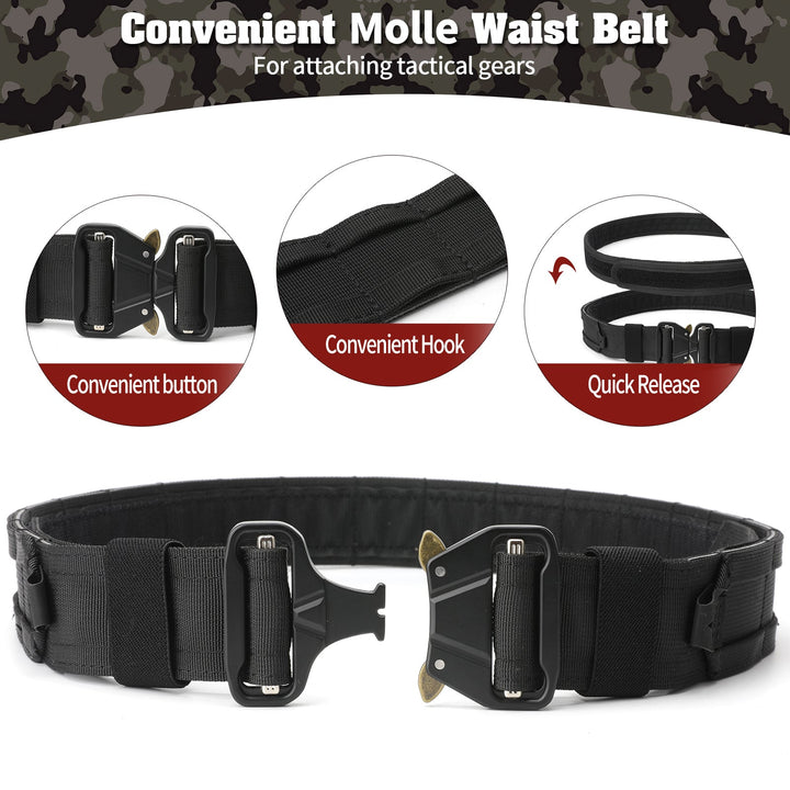 TWS 7 in 1 Quick Release Tactical Duty Belt