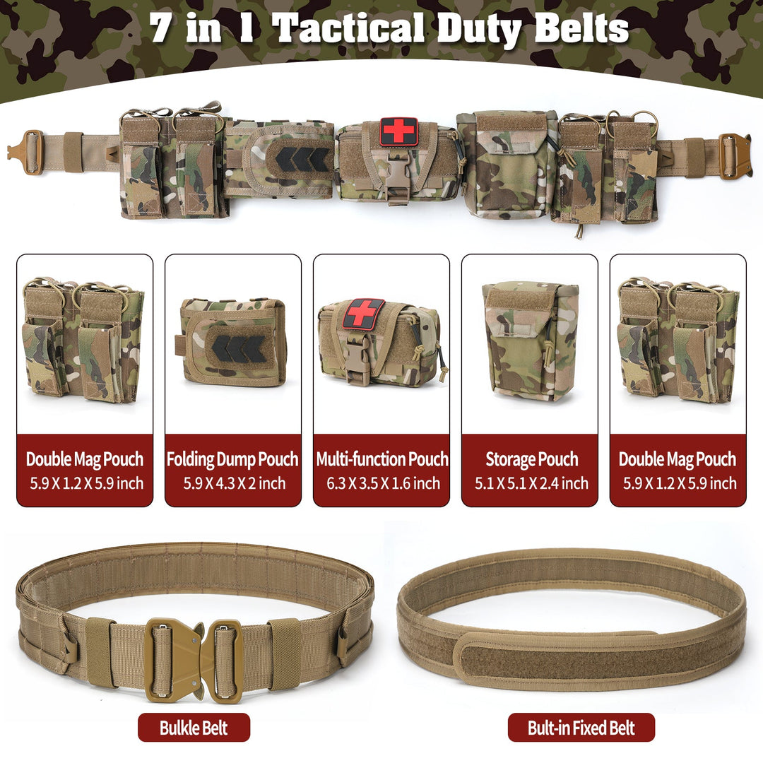 TWS 7 in 1 Quick Release Tactical Duty Belt