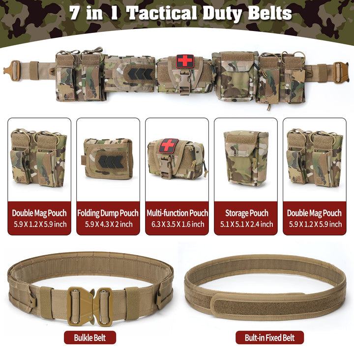 TWS 7 in 1 Quick Release Tactical Duty Belt
