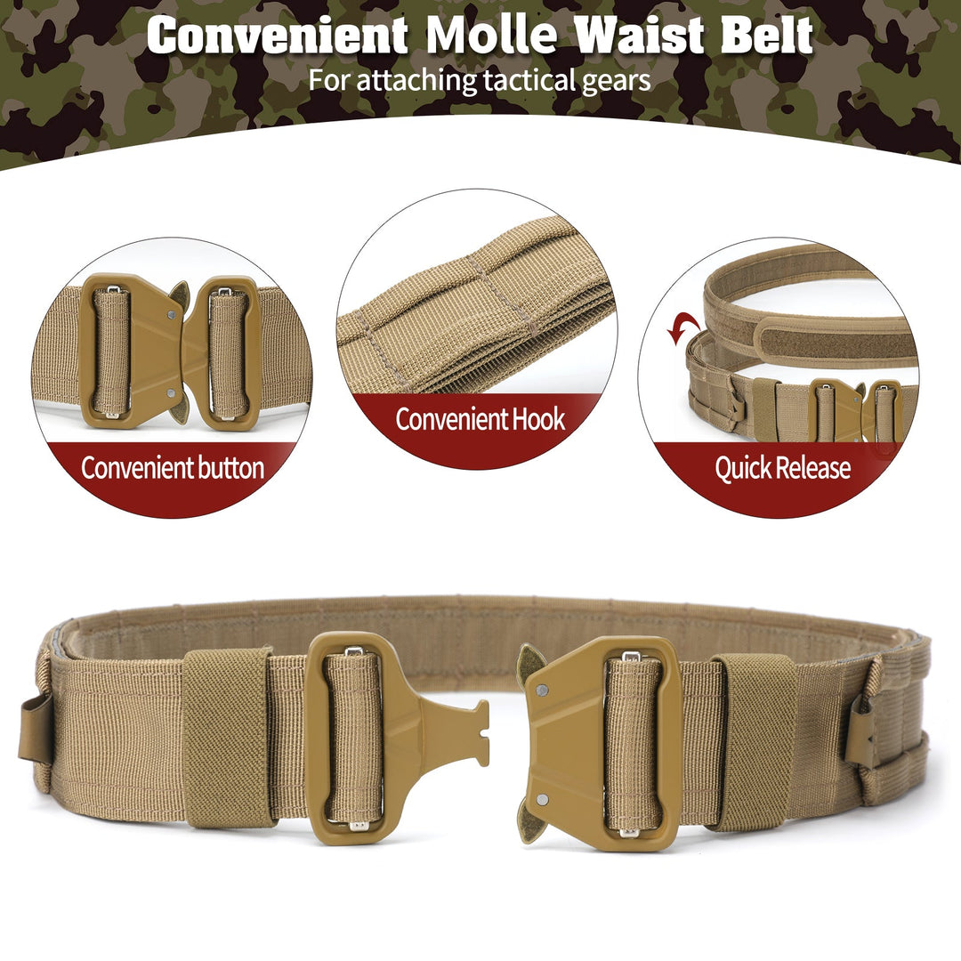 TWS 7 in 1 Quick Release Tactical Duty Belt
