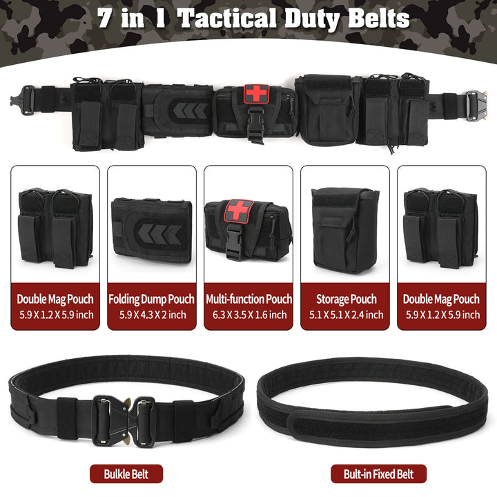 TWS 7 in 1 Quick Release Tactical Duty Belt