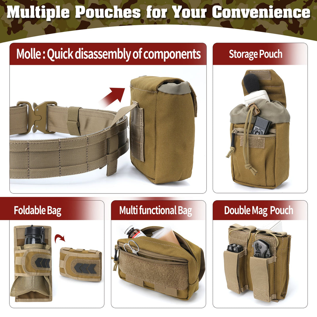 TWS 7 in 1 Quick Release Tactical Duty Belt
