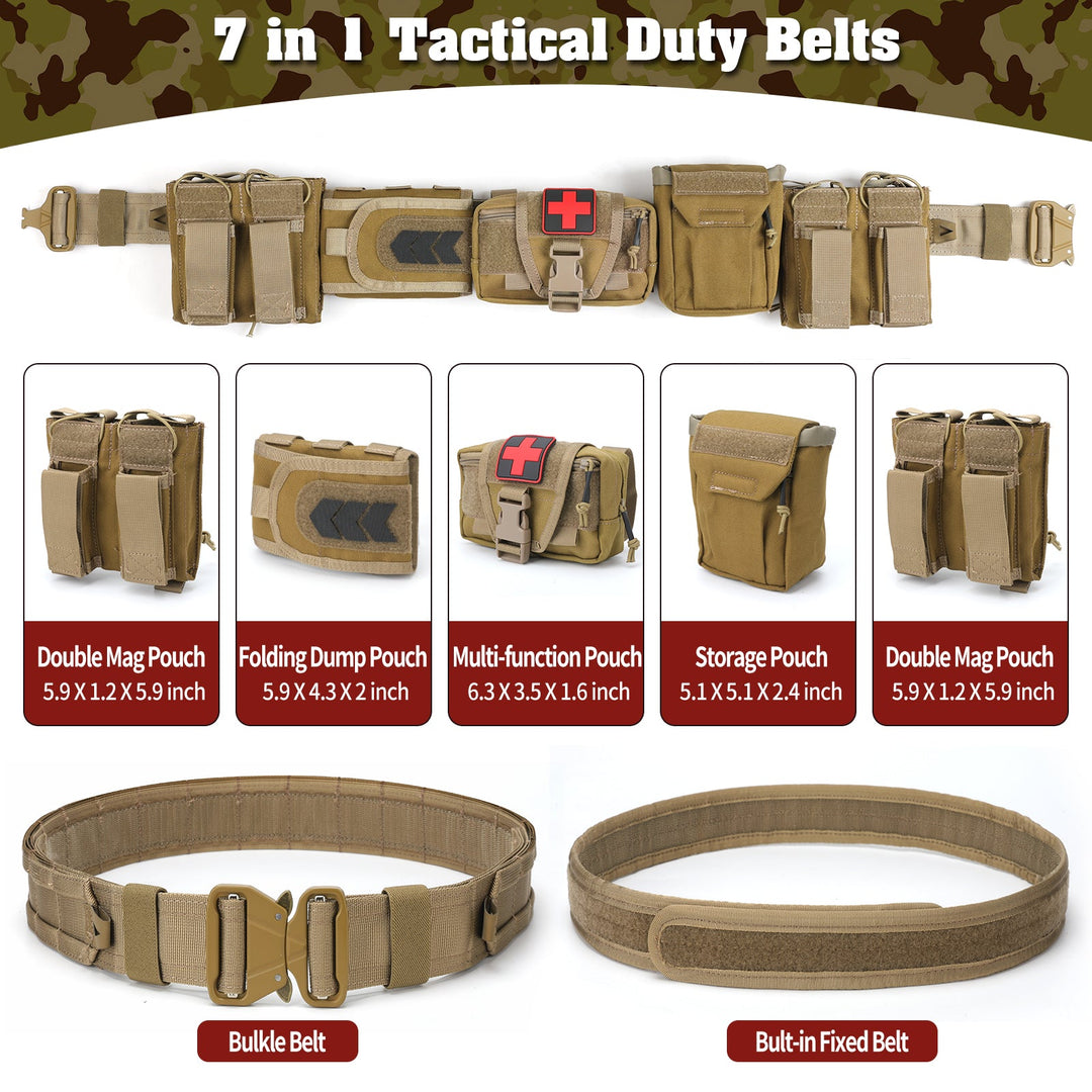 TWS 7 in 1 Quick Release Tactical Duty Belt