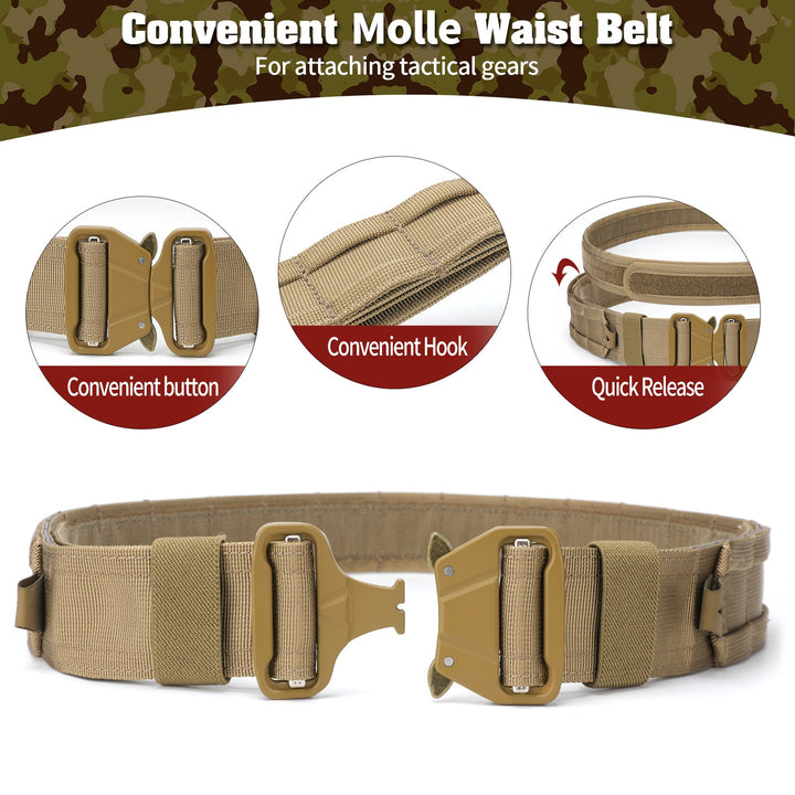 TWS 7 in 1 Quick Release Tactical Duty Belt