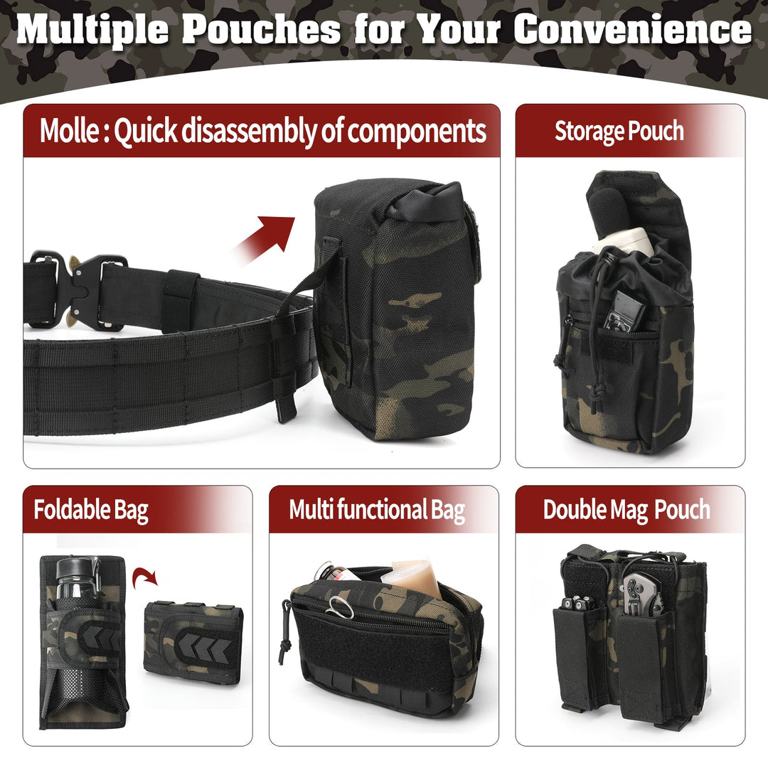 TWS 7 in 1 Quick Release Tactical Duty Belt