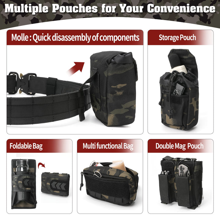 TWS 7 in 1 Quick Release Tactical Duty Belt