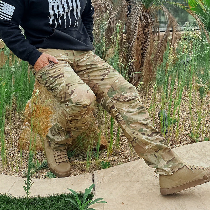 Men's Urban Tactical Pants - Durable Polyester Cotton Outdoor Trousers