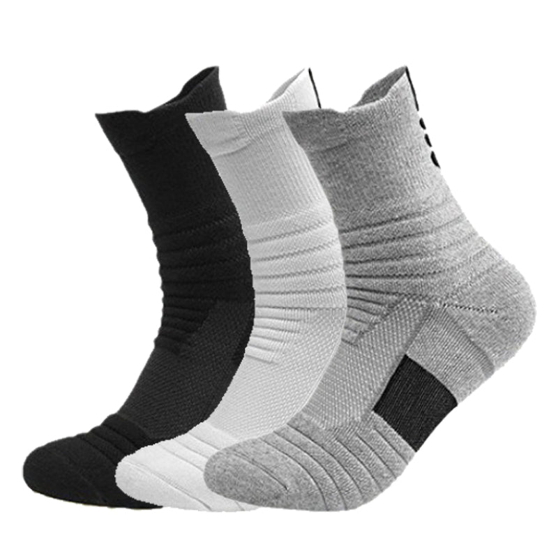 Men's Tactical Crew Socks, Thick Cushioned Moisture Wicking