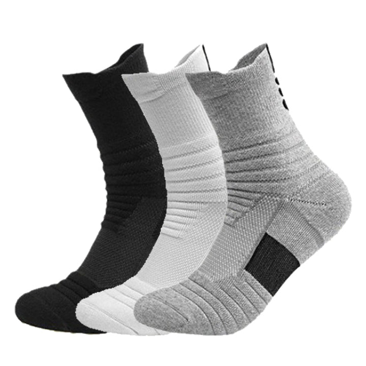 Men's Tactical Crew Socks, Thick Cushioned Moisture Wicking