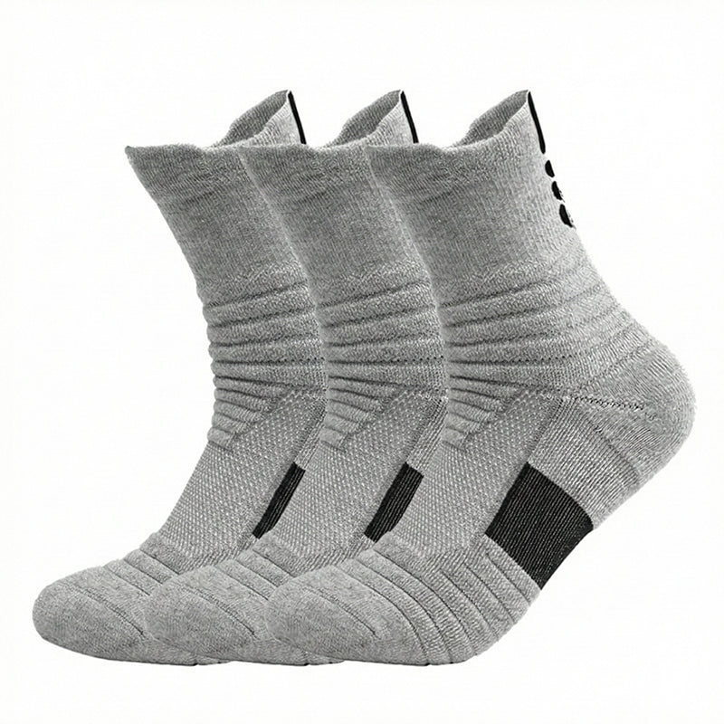 Men's Tactical Crew Socks, Thick Cushioned Moisture Wicking