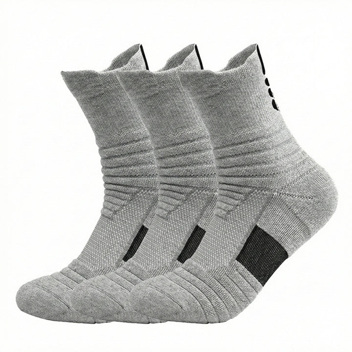 Men's Tactical Crew Socks, Thick Cushioned Moisture Wicking