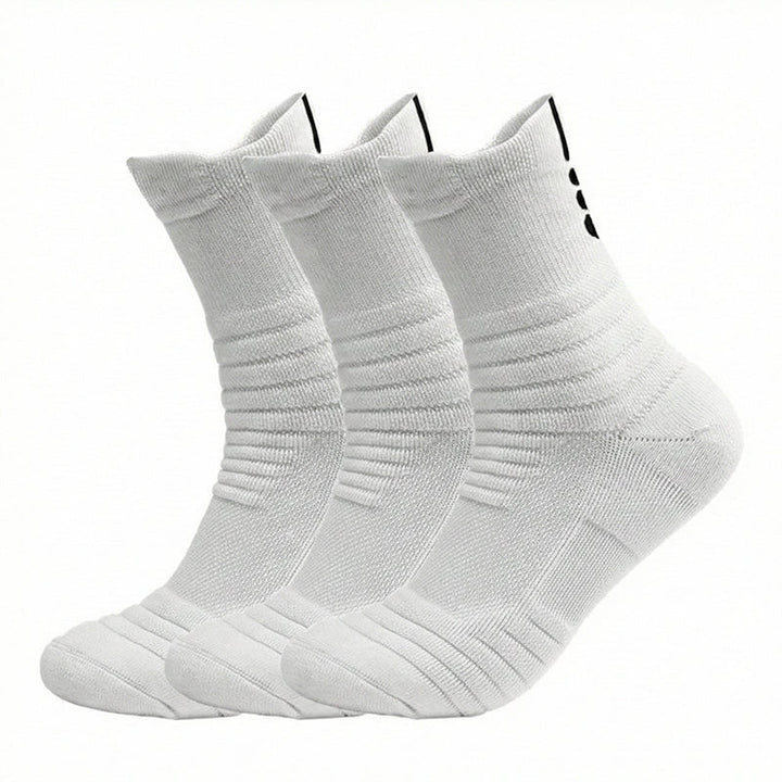 Men's Tactical Crew Socks, Thick Cushioned Moisture Wicking