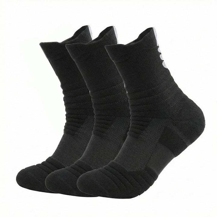 Men's Tactical Crew Socks, Thick Cushioned Moisture Wicking