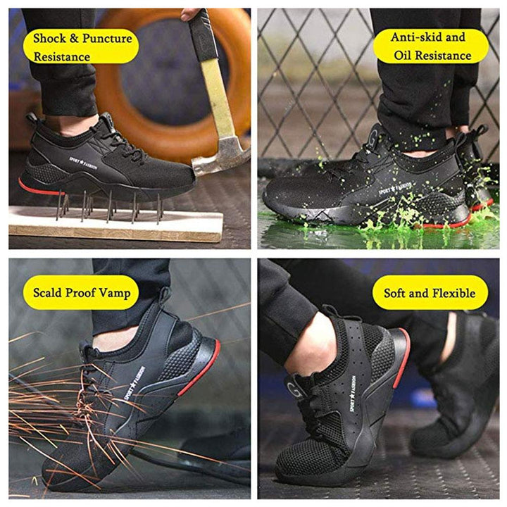 Archon Men's 588 Steel Toe Work Shoes