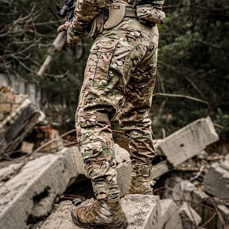 G3 Combat Trousers with Knee Pads Rip-Stop Tactical Trousers Camouflage