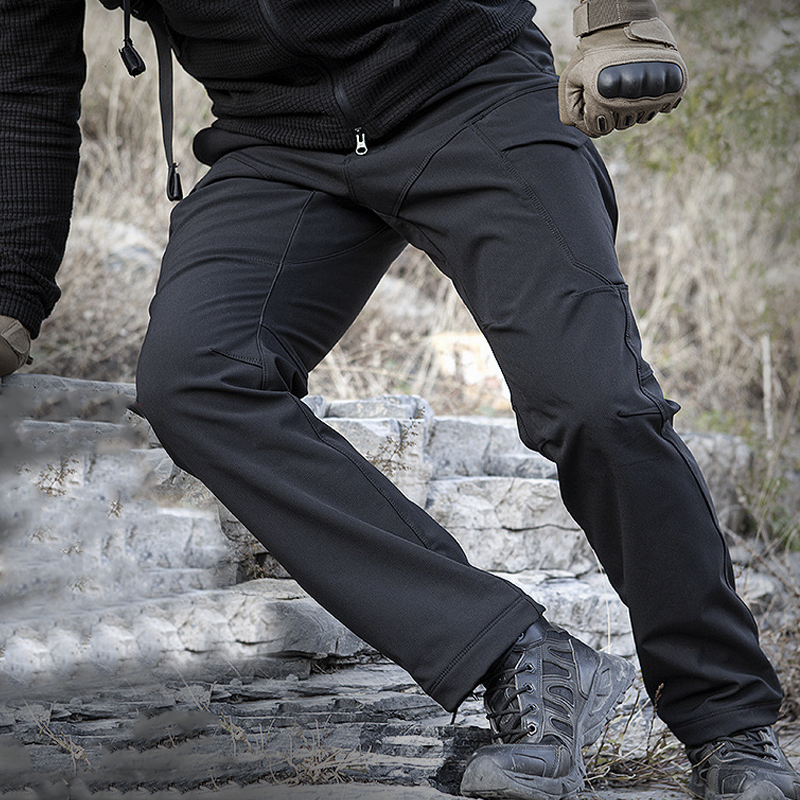 Archon Softshell Waterproof Tactical Pants for Winter Black